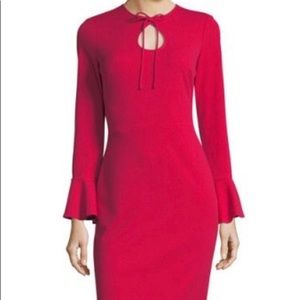 Maggy London tie neck sheath dress, size 14
